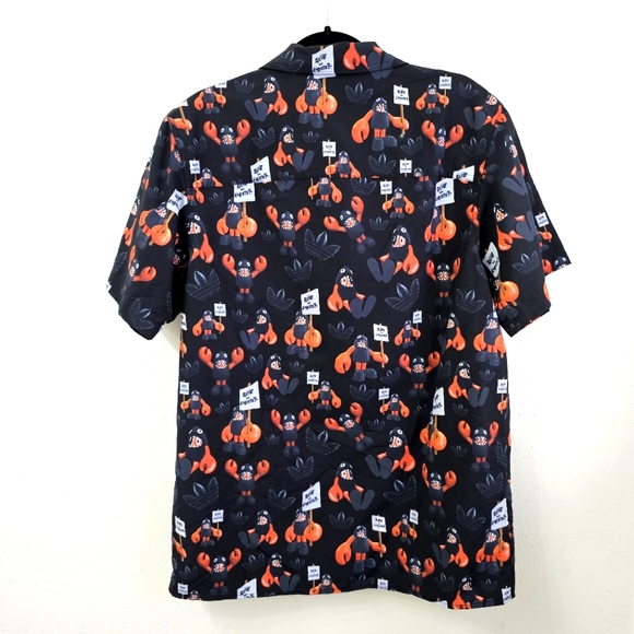 RARE NWT ADIDAS x PHILIP COLBERT Collab 'Love the Lobster' SHIRT BLACK SIZE M… - Picture 10 of 12